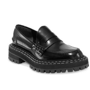 Proenza Schouler Women's Slip On Black Lug Loafers